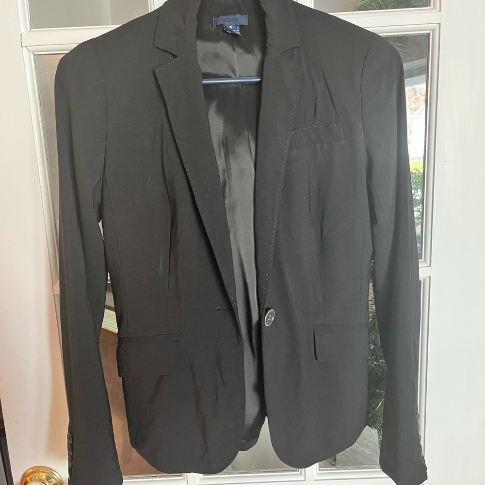 J. Crew Elegant Black Suit Jacket